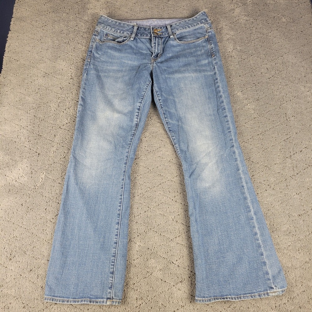 Gap 1969 Jeans Womens 12 Blue Perfect Boot Mid Rise Bootcut Medium Wash Stretch